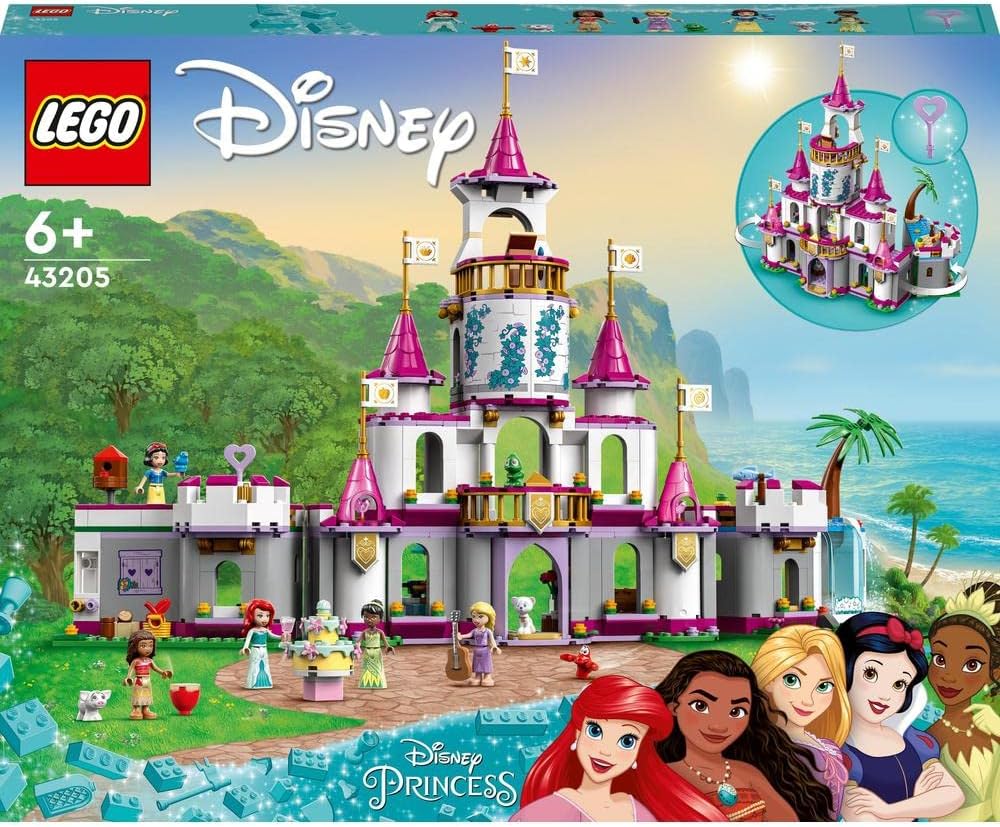 LEGO ǀ Disney Cinderella's Castle and Prince Charming 43206 set; Pack Adventure Set for Kids

