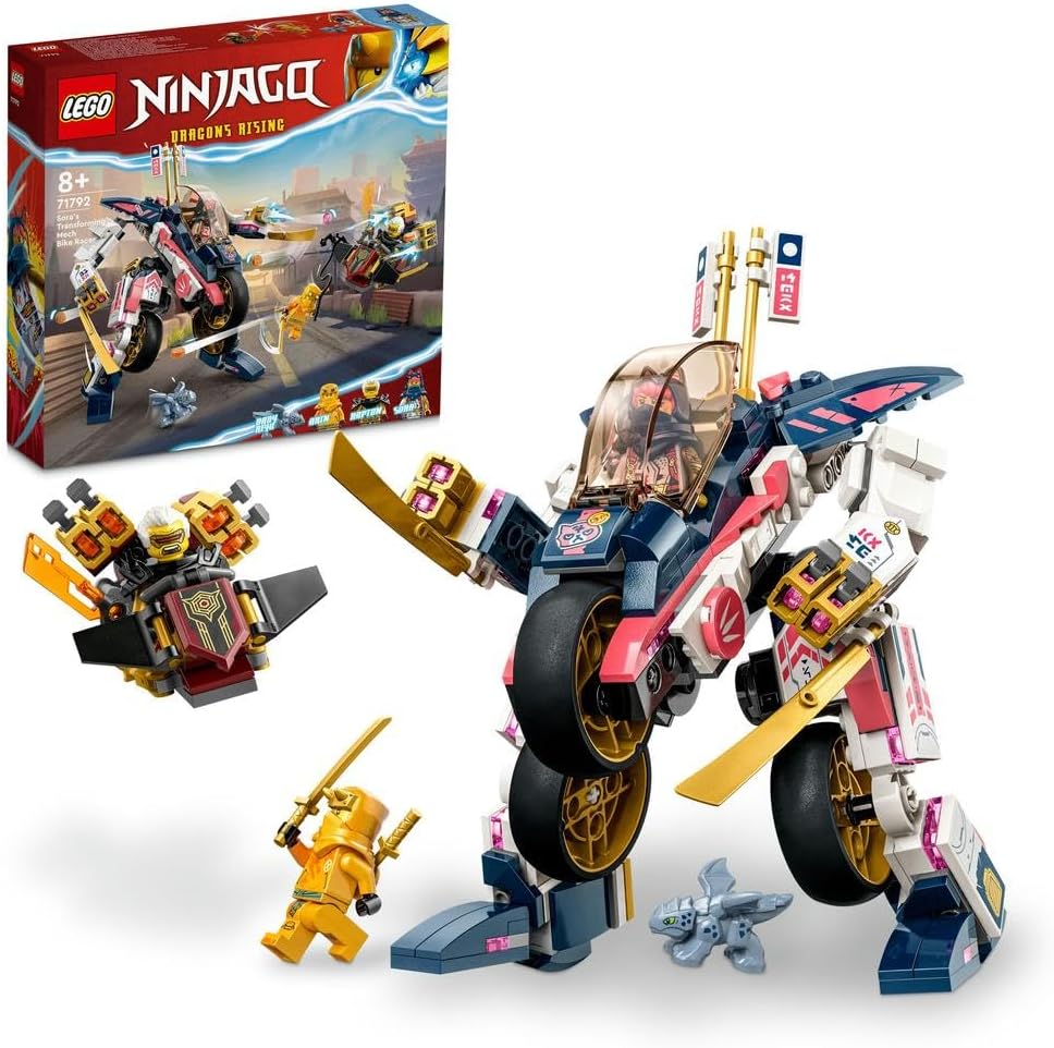 LEGO Ninjago 71794 Ninja Team Lloyd Warren Robot Building Kit for Kids from NINJAGO Plastic - Pack Adventure Set for Kids
